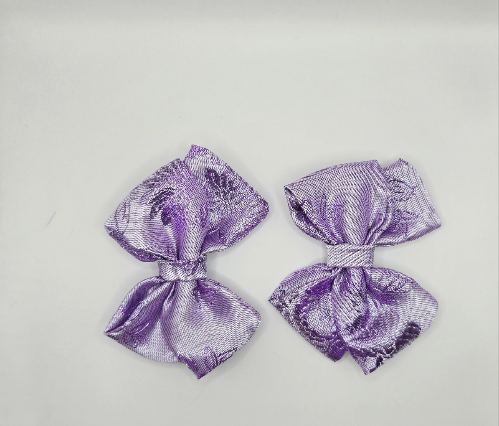 Lavender Silver Bows