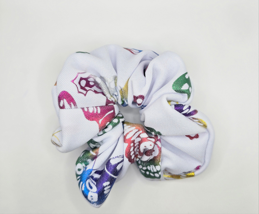 Metallic Butterfly Scrunchie