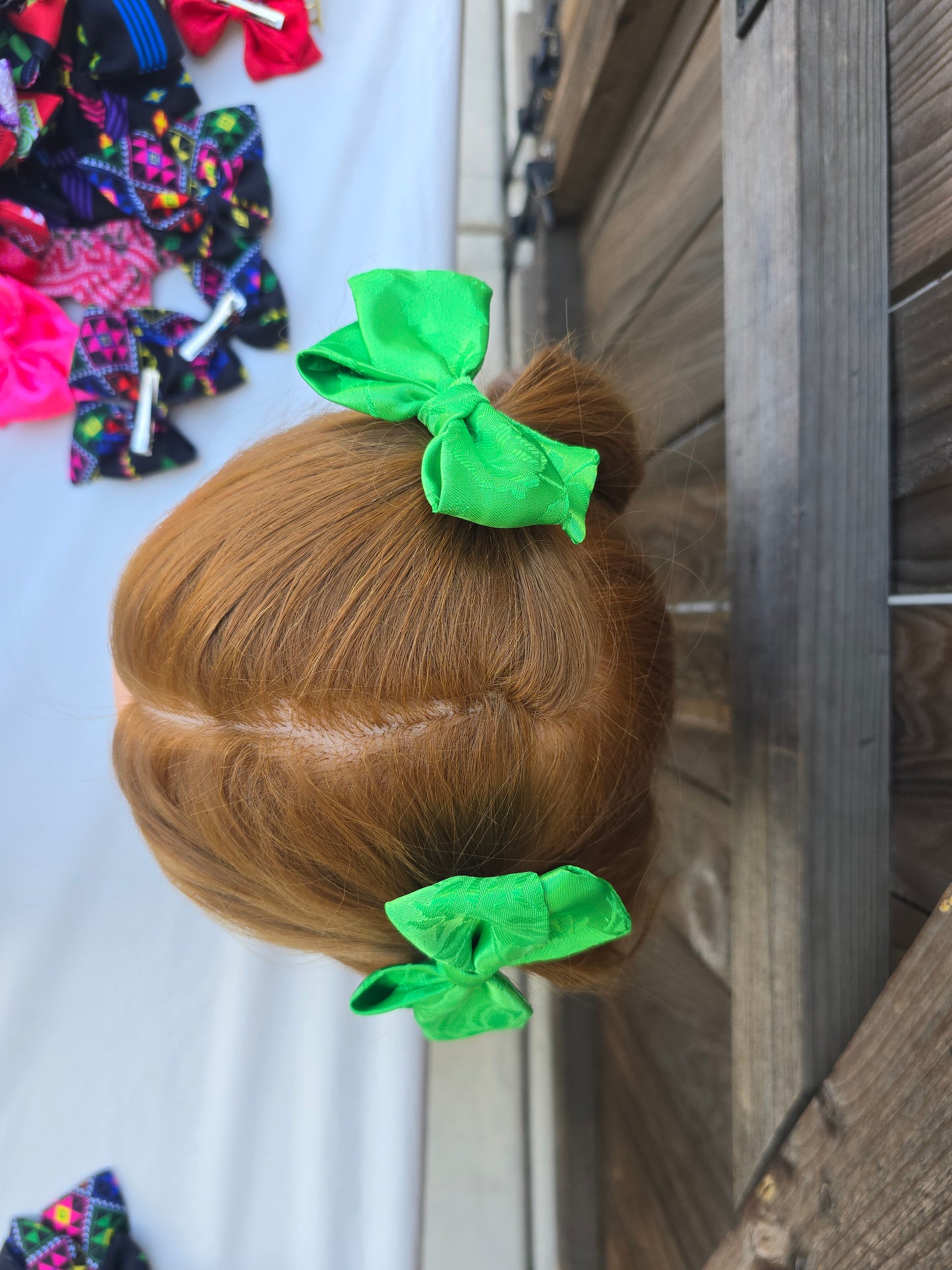 Lime Green Bows