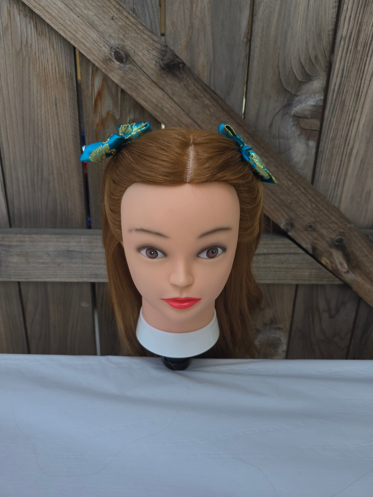 Turquoise Gold Bow