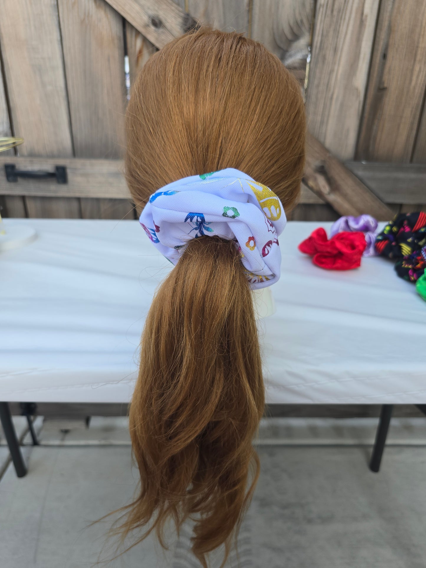Metallic Butterfly Scrunchie