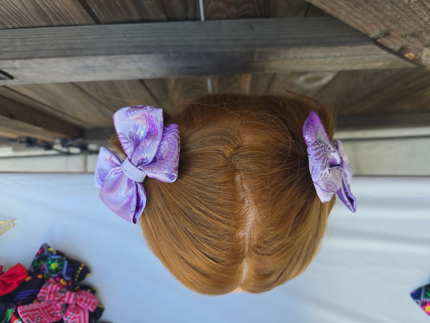 Lavender Silver Bows