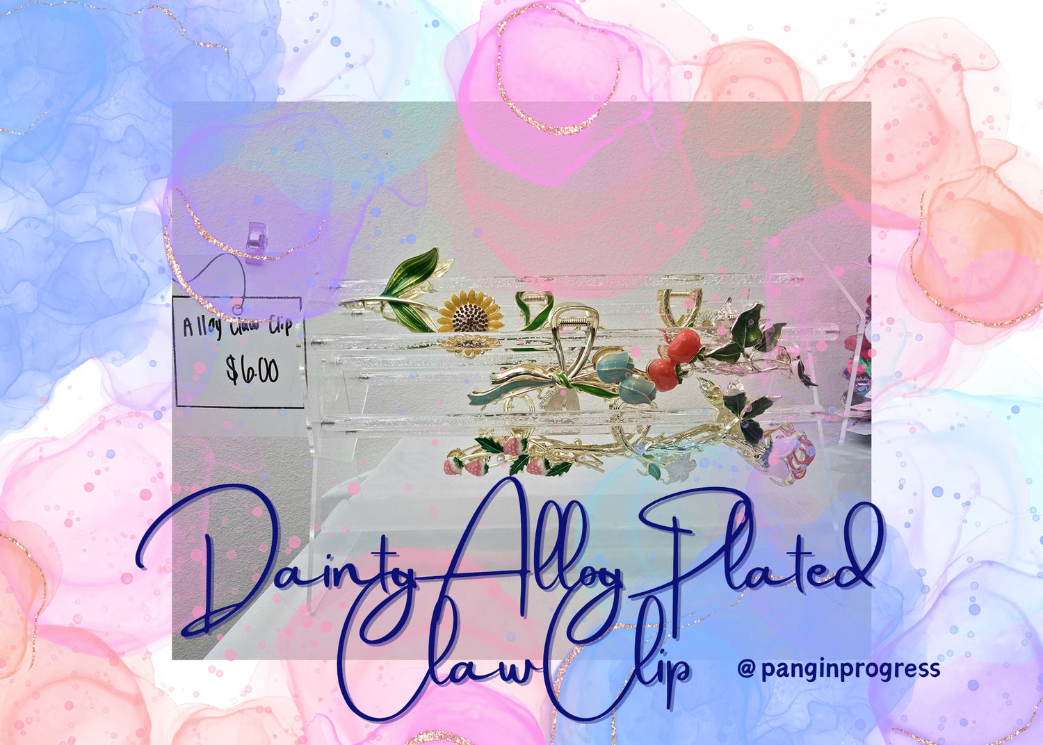 Dainty Alloy Plated Claw Clips