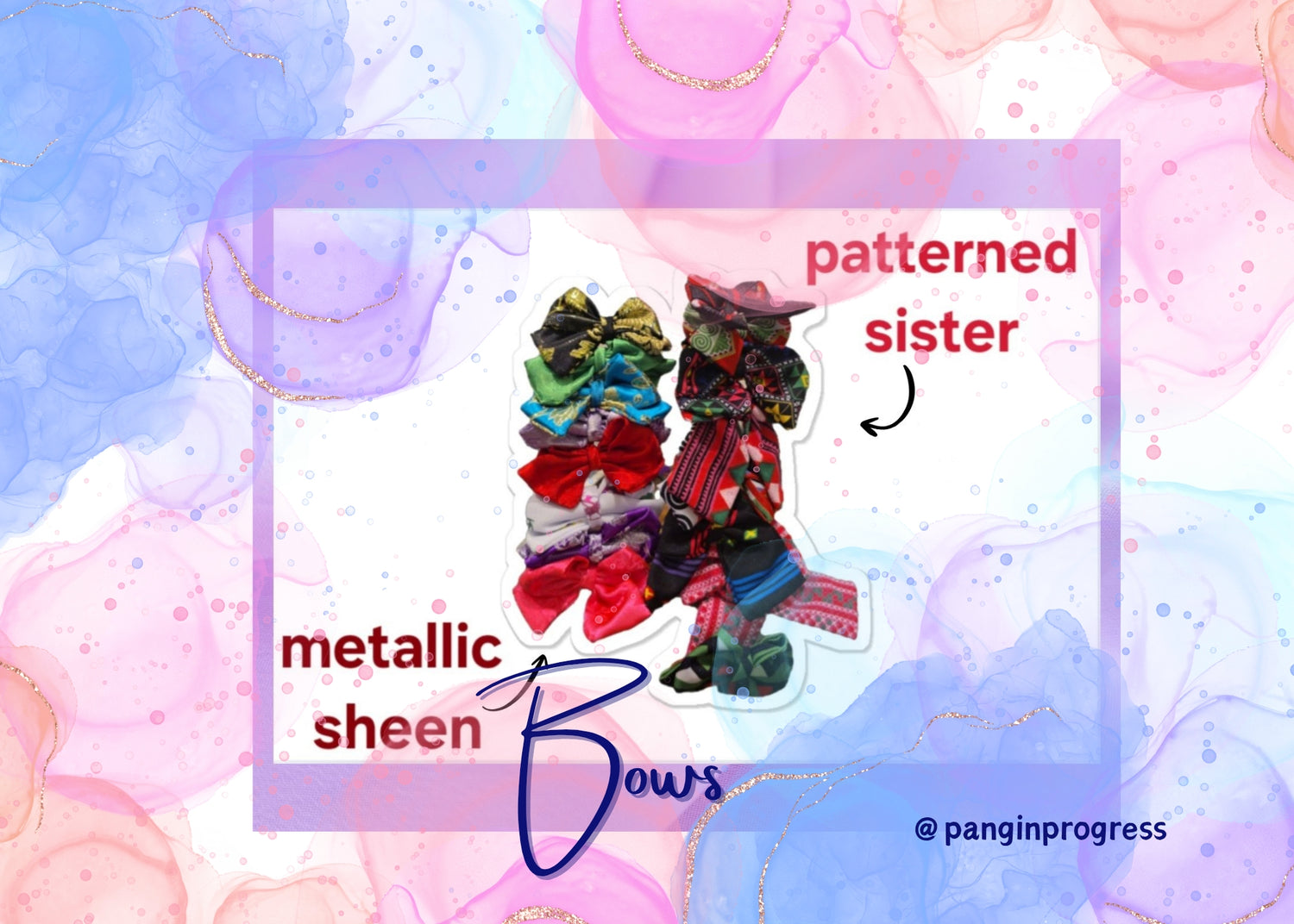 Patterned Sister Bows