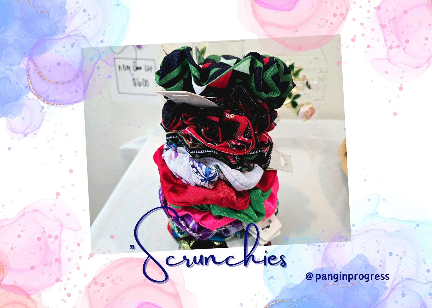 Metallic Sheen Scrunchies