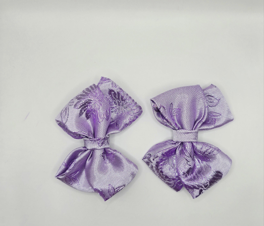 Lavender Silver Bows