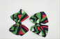 Green Chevron Bow