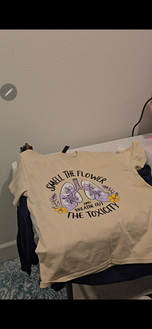 4A. Smell the flower tshirt