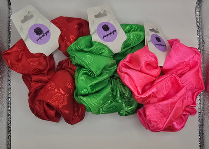 Metallic Sheen Primary Scrunchie