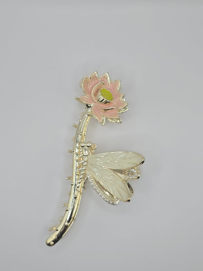 Lotus Dragonfly Claw Clip