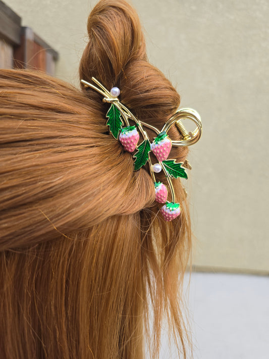 Strawberry Frenzy Claw Clip