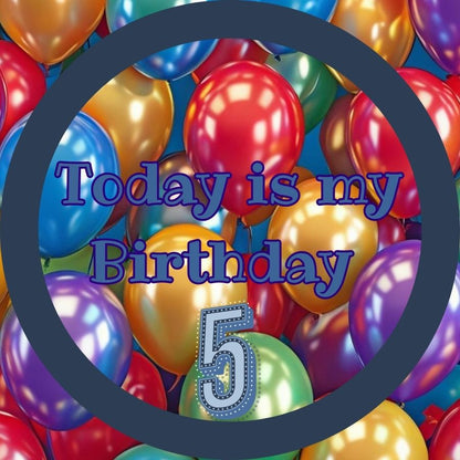 Birthday Badge Words Only