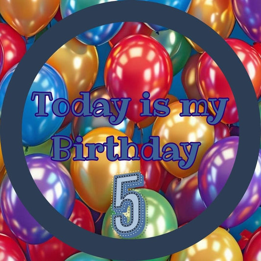 Birthday Badge Words Only