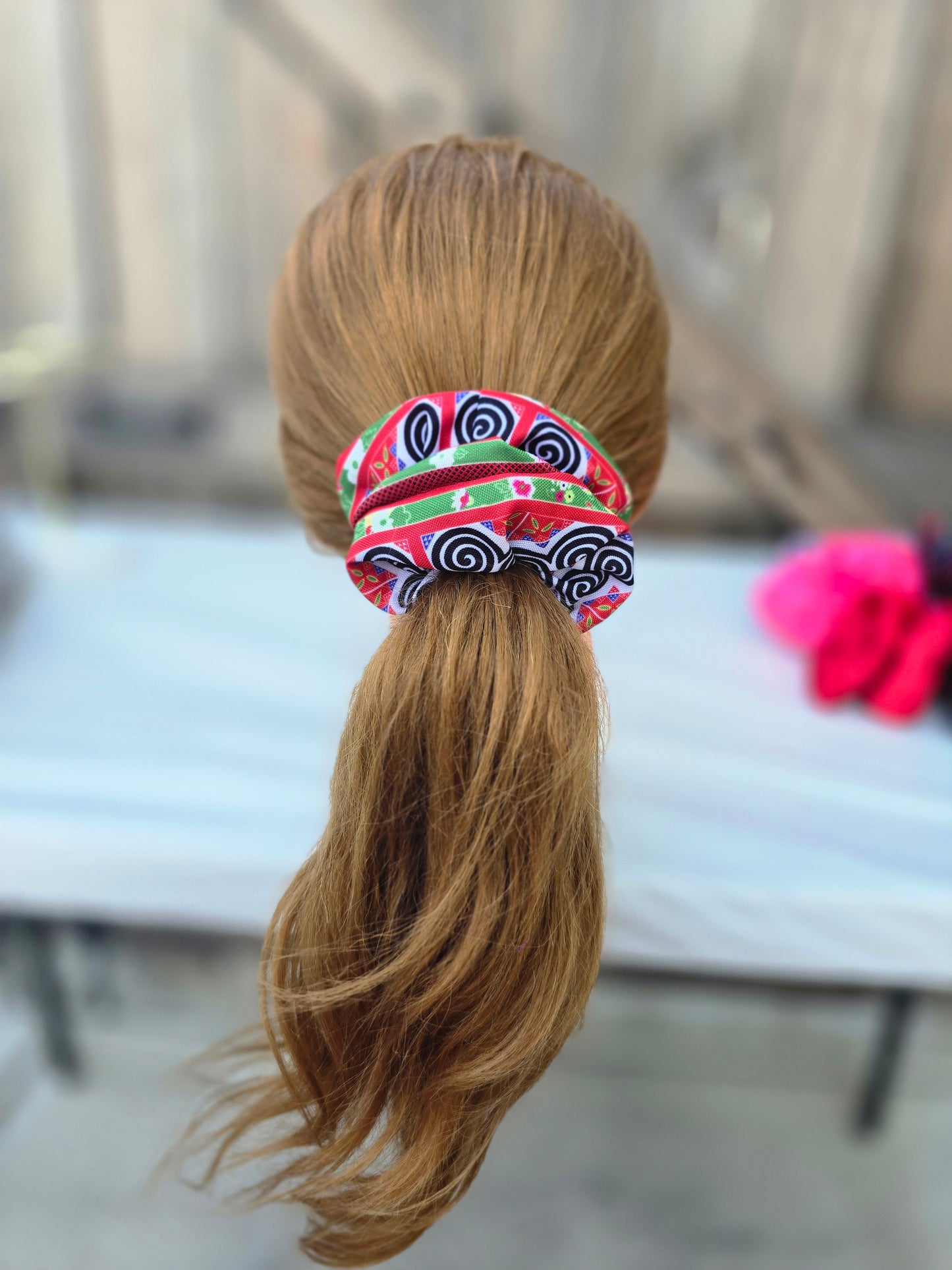 White Snail Scrunchie