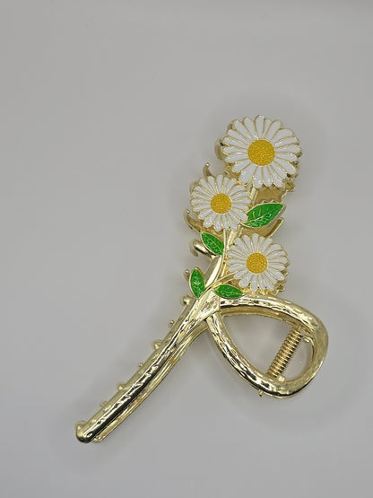 Triple Daisy Claw Clip