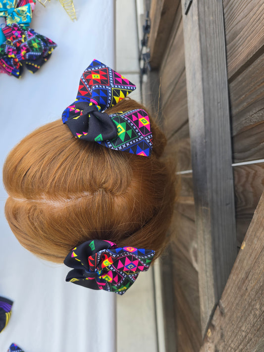 Rainbow Square Bow -Long