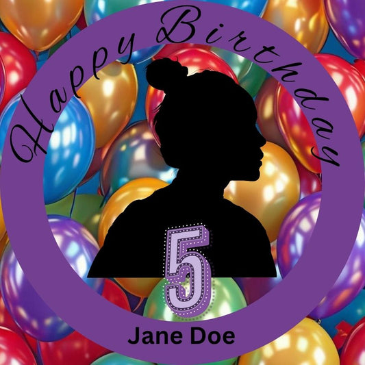 Birthday Badge Words and Picture