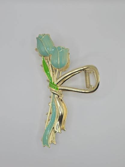 Blue Tulip Claw Clip