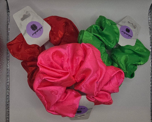 Metallic Sheen Primary Scrunchie